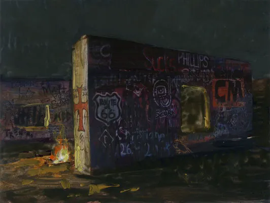 Wüste bei Amboy 10 x 13,5-cm 2010