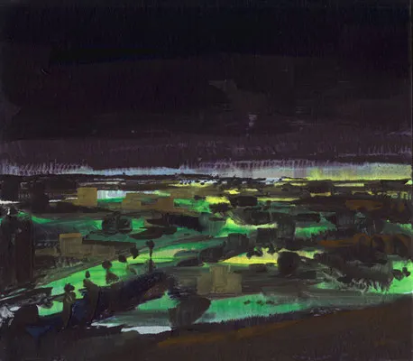 2008 Figueroa Street Acryl auf Pappe holzhinterrahmt 21 x 25 cm