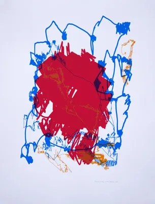 8_2021 Siebdruck auf 300g Papier 65 x 50 cm 13/23