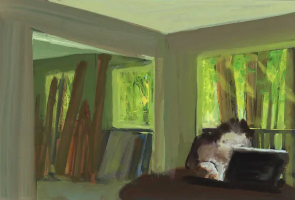 Klaus in Silverlake 12 x 19 cm 2011