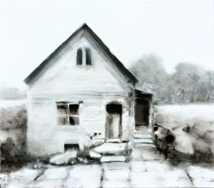 East Alexandrine Street 2012 Tempera auf Segeltuch 140 x 160 cm