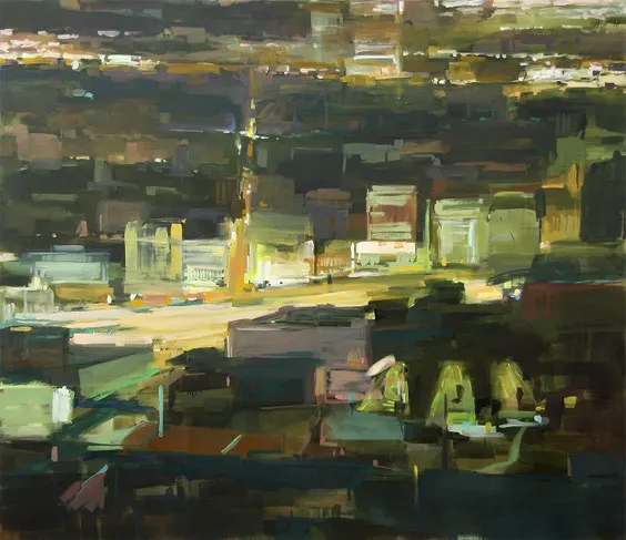 Figueroa Street 2010 Tempera auf Segeltuch 190 x 220 cm